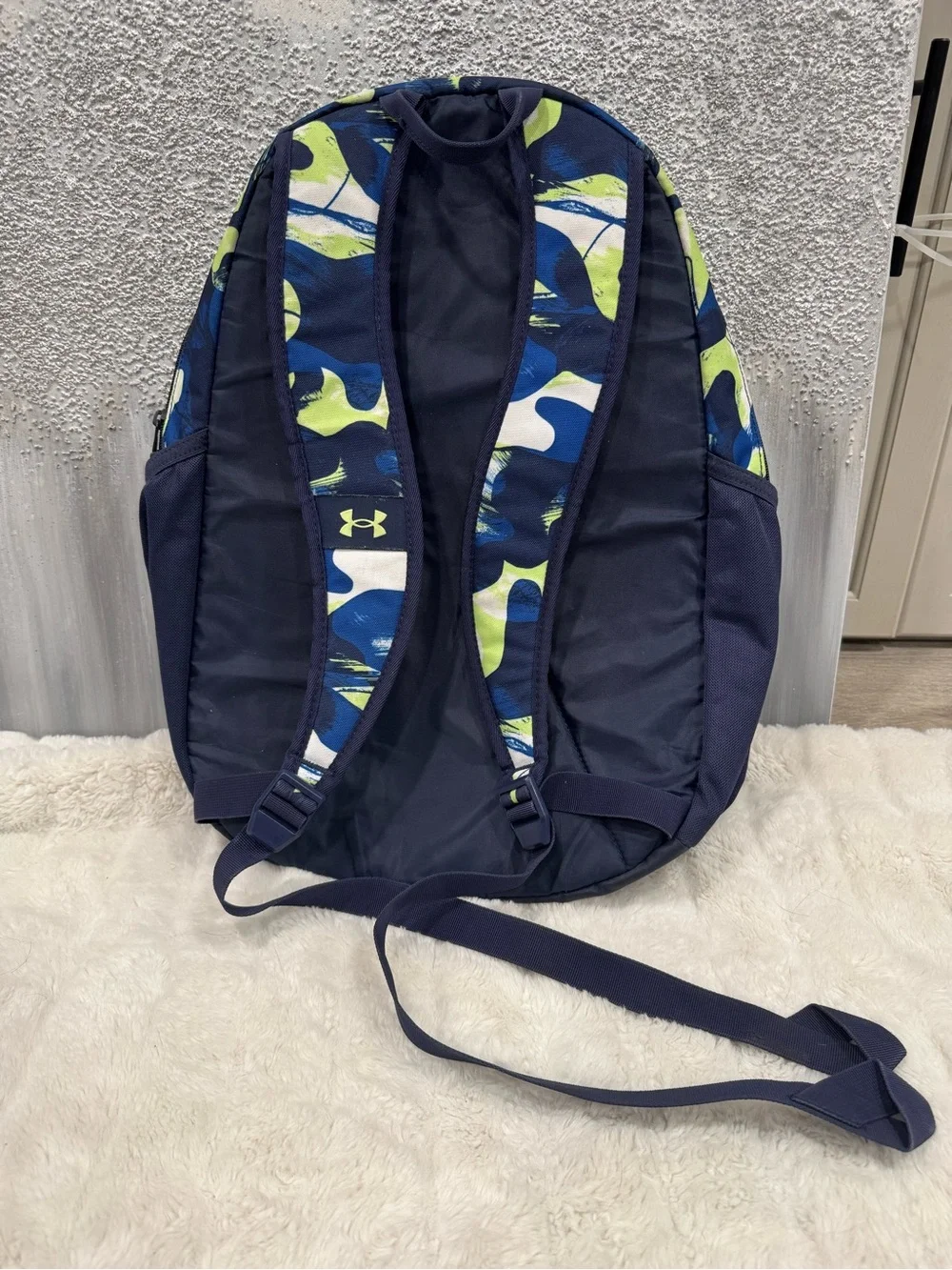 Under Armour Men’s Navy & Lime Camo Backpack